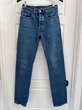 Levi’s 501 Denim Jeans Perfect Fit Tunisian Blue Wash Size 26